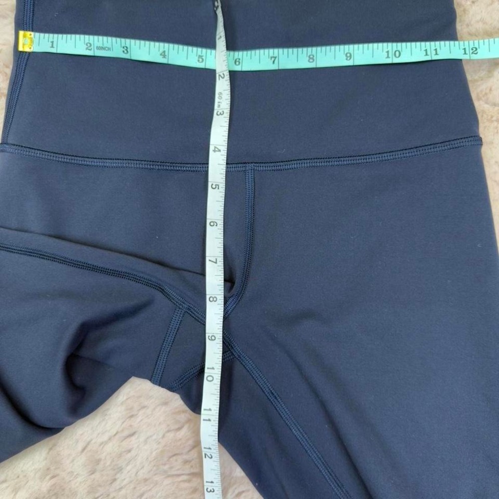 Lululemon high waisted biker shorts in navy - Picture 7 of 8